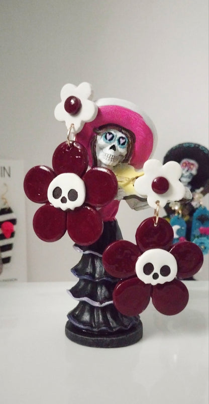 FloralSkull DarkRed