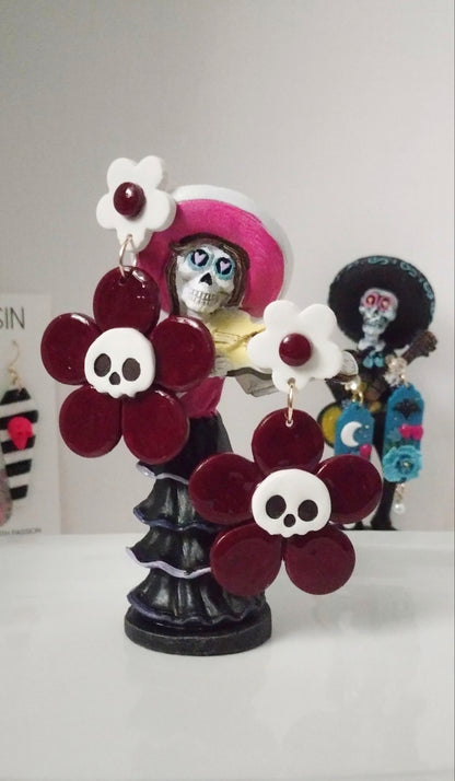 FloralSkull DarkRed